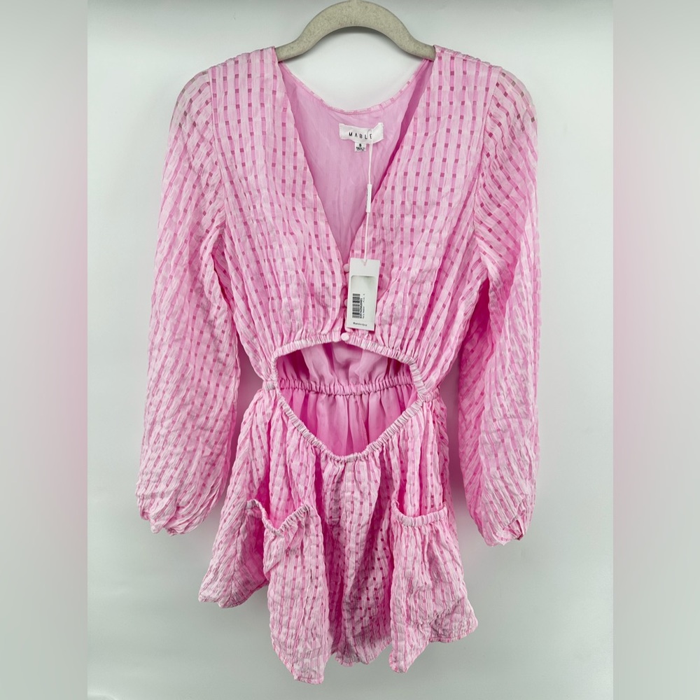 Mable NWT pink cutout romper